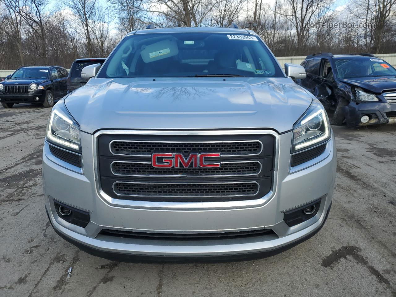 2015 Gmc Acadia Slt-1 Silver vin: 1GKKVRKD7FJ253886