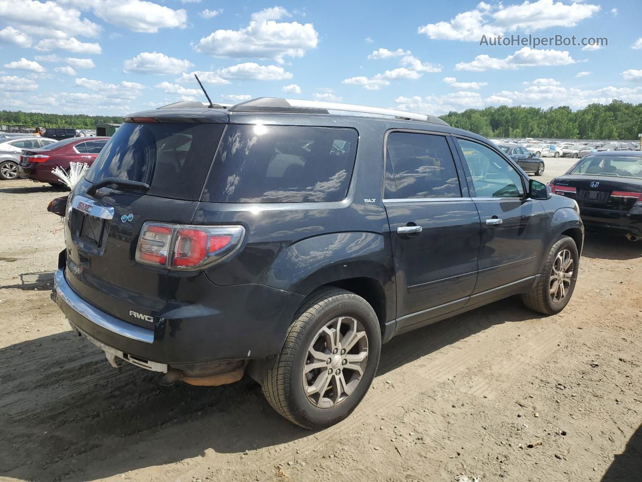 2013 Gmc Acadia Slt-1 Black vin: 1GKKVRKD8DJ197681