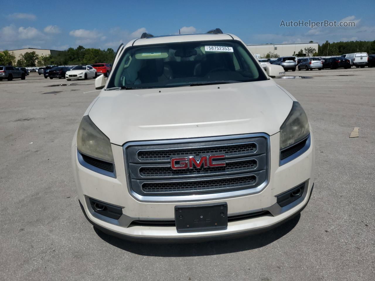 2013 Gmc Acadia Slt-1 Белый vin: 1GKKVRKD8DJ255420