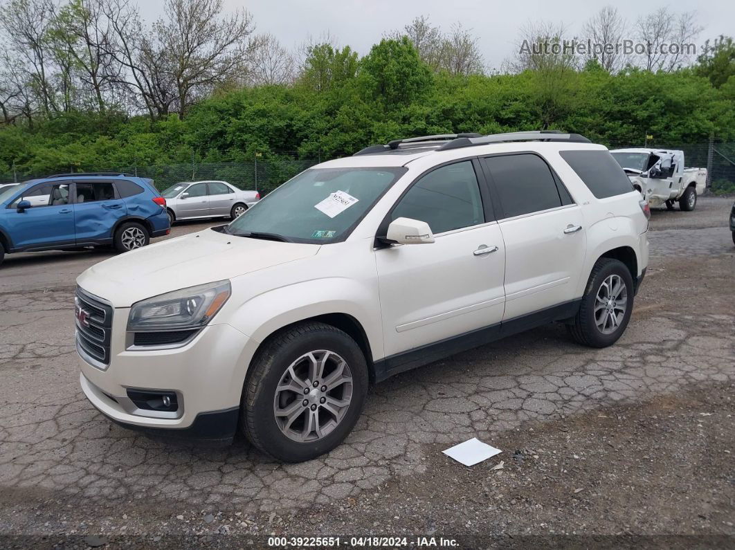 2013 Gmc Acadia Slt-1 White vin: 1GKKVRKD9DJ225715