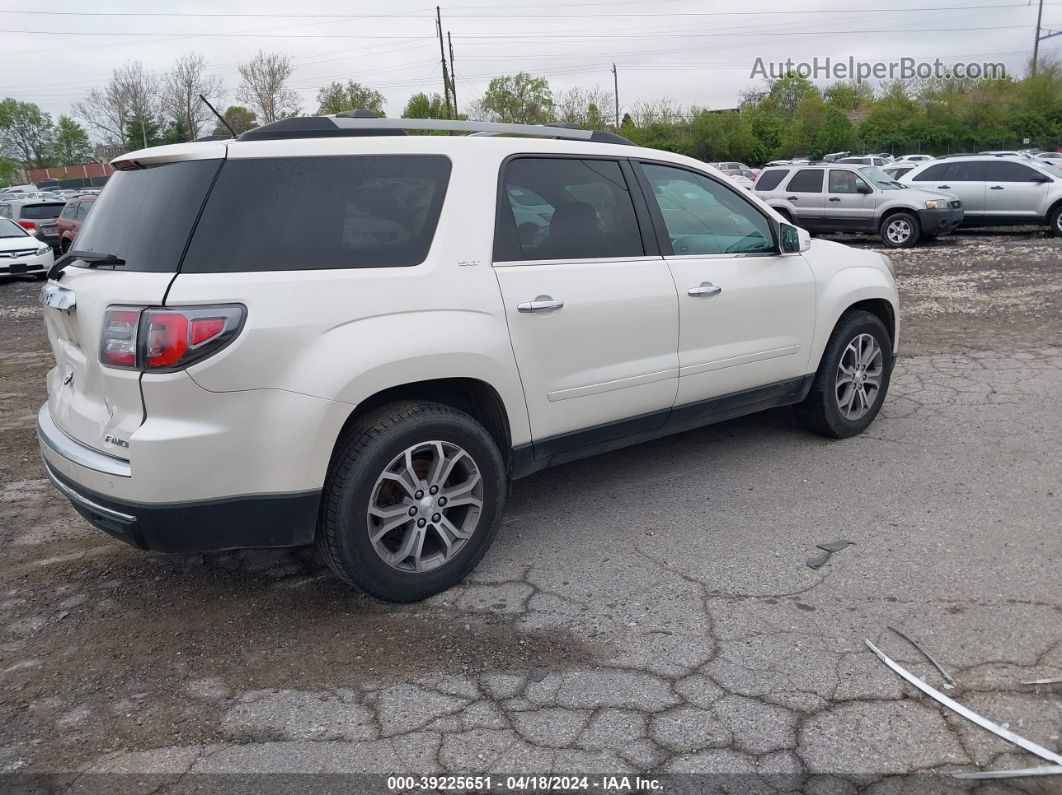 2013 Gmc Acadia Slt-1 White vin: 1GKKVRKD9DJ225715