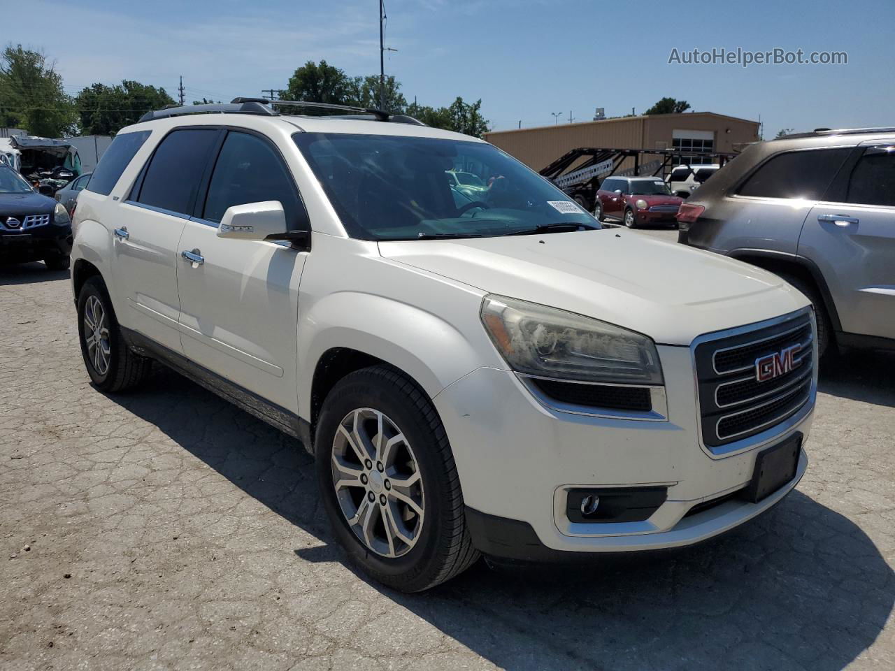 2013 Gmc Acadia Slt-1 Белый vin: 1GKKVRKD9DJ264529