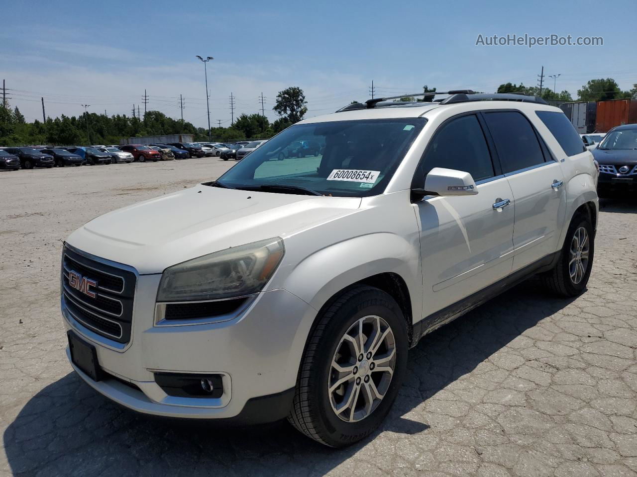 2013 Gmc Acadia Slt-1 White vin: 1GKKVRKD9DJ264529