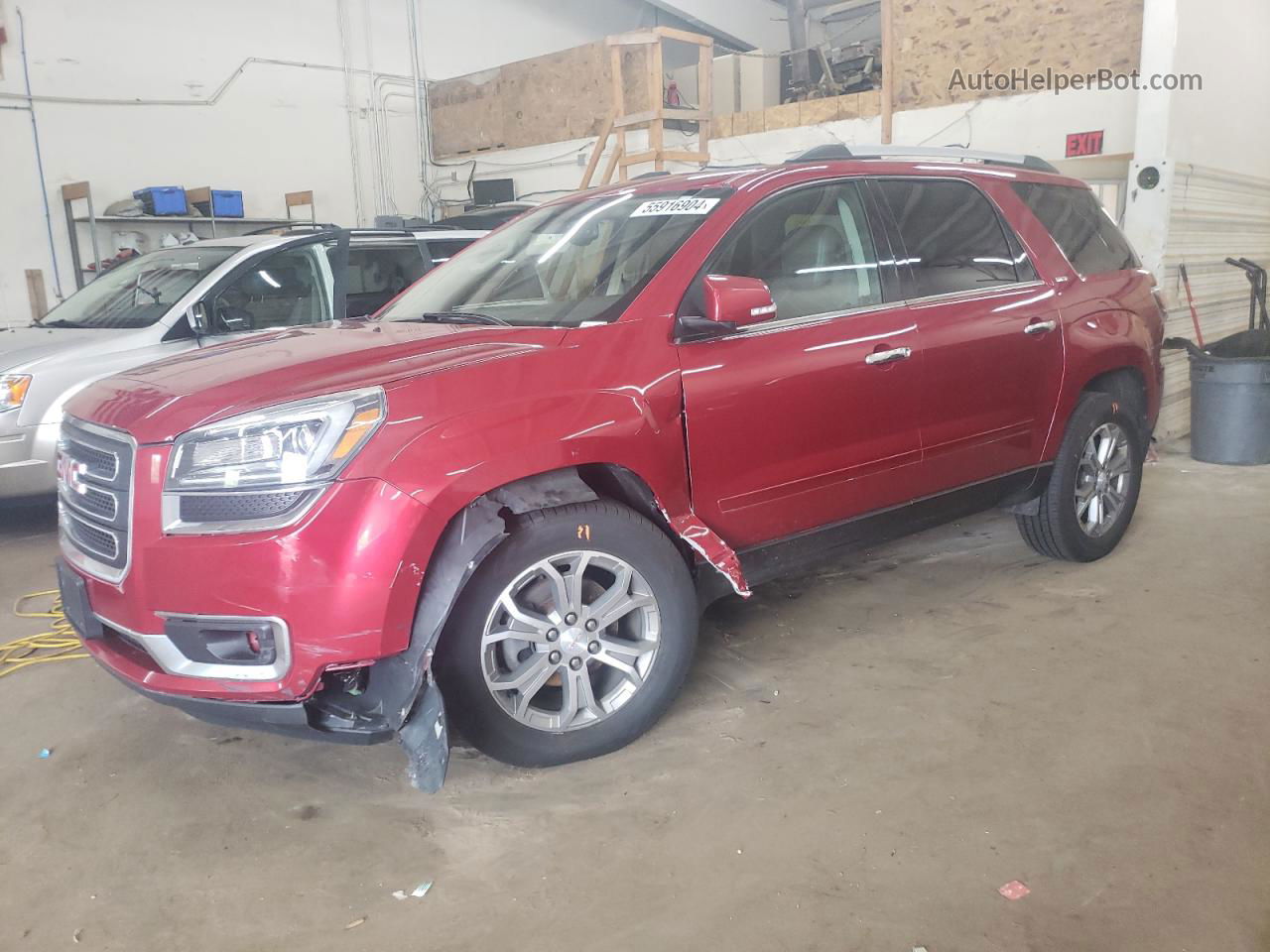 2014 Gmc Acadia Slt-1 Red vin: 1GKKVRKD9EJ203036