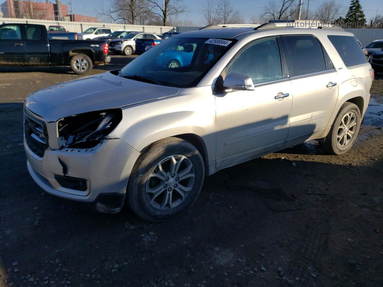 2014 Gmc Acadia Slt-1 Silver vin: 1GKKVRKD9EJ228292