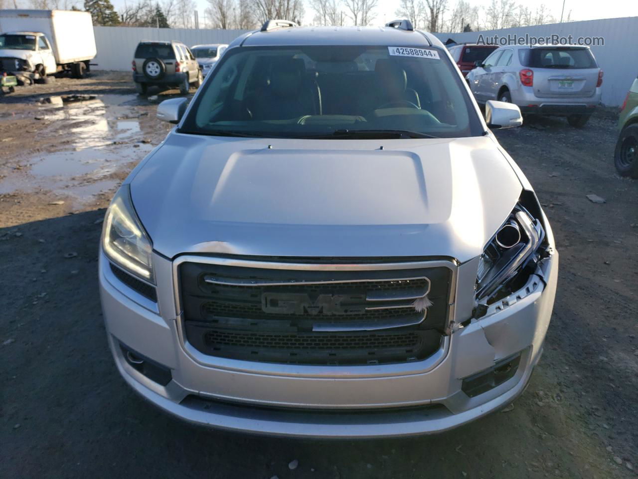 2014 Gmc Acadia Slt-1 Silver vin: 1GKKVRKD9EJ228292