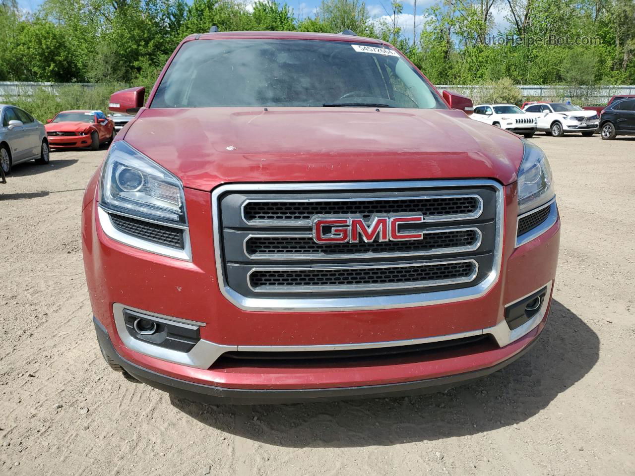 2014 Gmc Acadia Slt-1 Burgundy vin: 1GKKVRKD9EJ297242