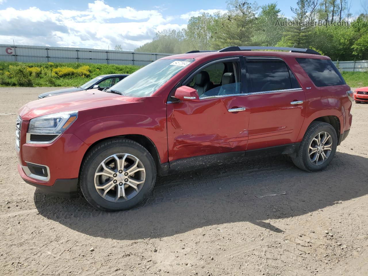 2014 Gmc Acadia Slt-1 Burgundy vin: 1GKKVRKD9EJ297242