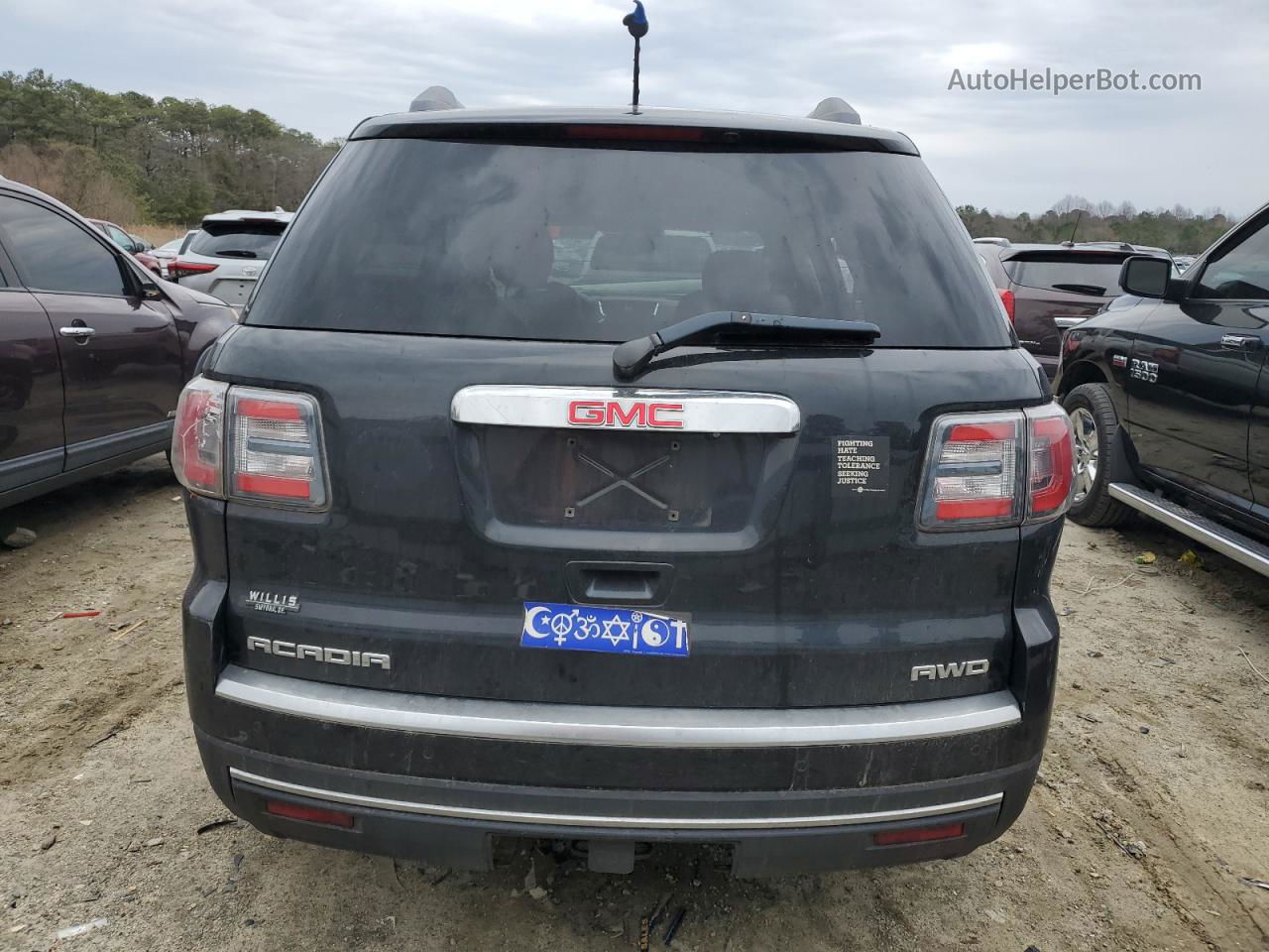 2013 Gmc Acadia Slt-1 Black vin: 1GKKVRKDXDJ223746