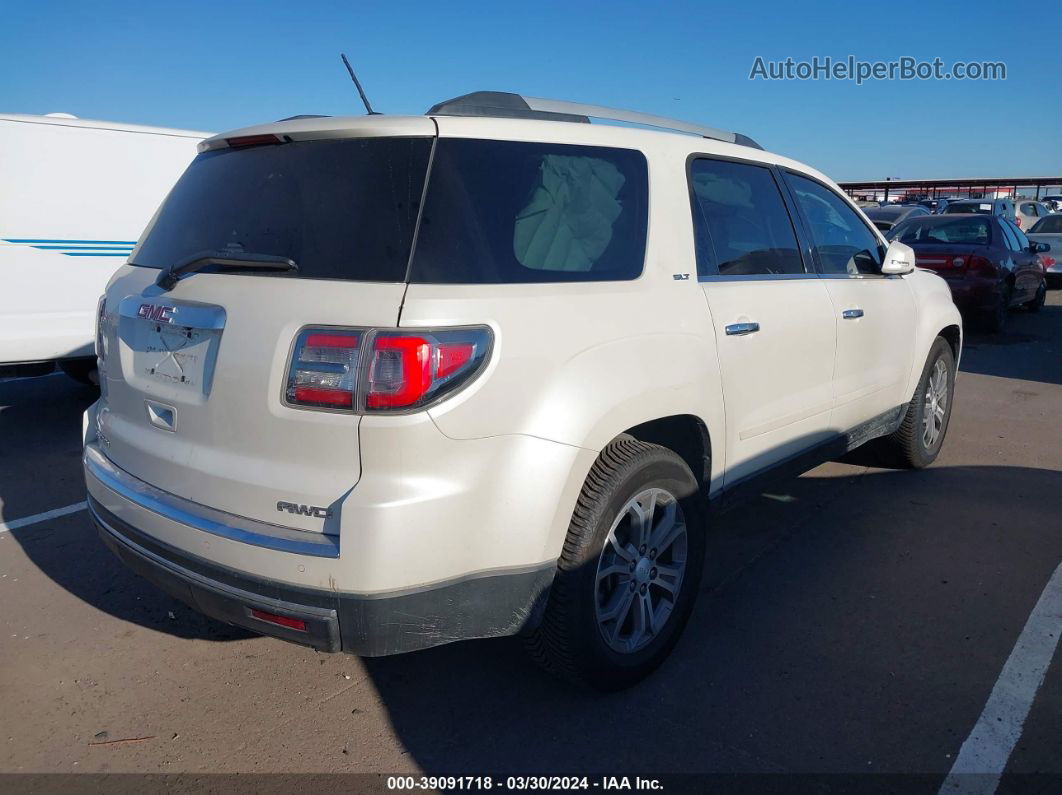 2013 Gmc Acadia Slt-1 White vin: 1GKKVRKDXDJ256035