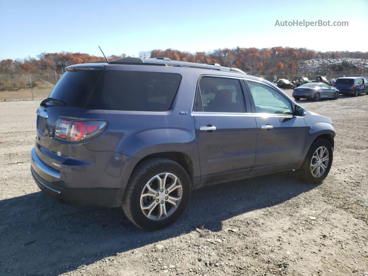 2014 Gmc Acadia Slt-1 Blue vin: 1GKKVRKDXEJ256604