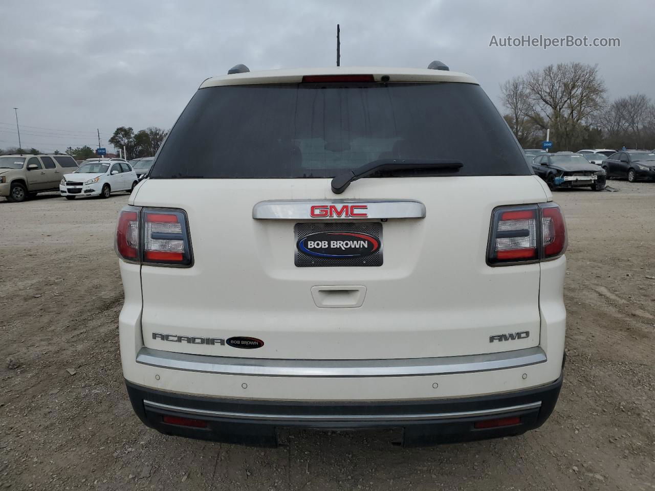 2014 Gmc Acadia Slt-1 White vin: 1GKKVRKDXEJ307115