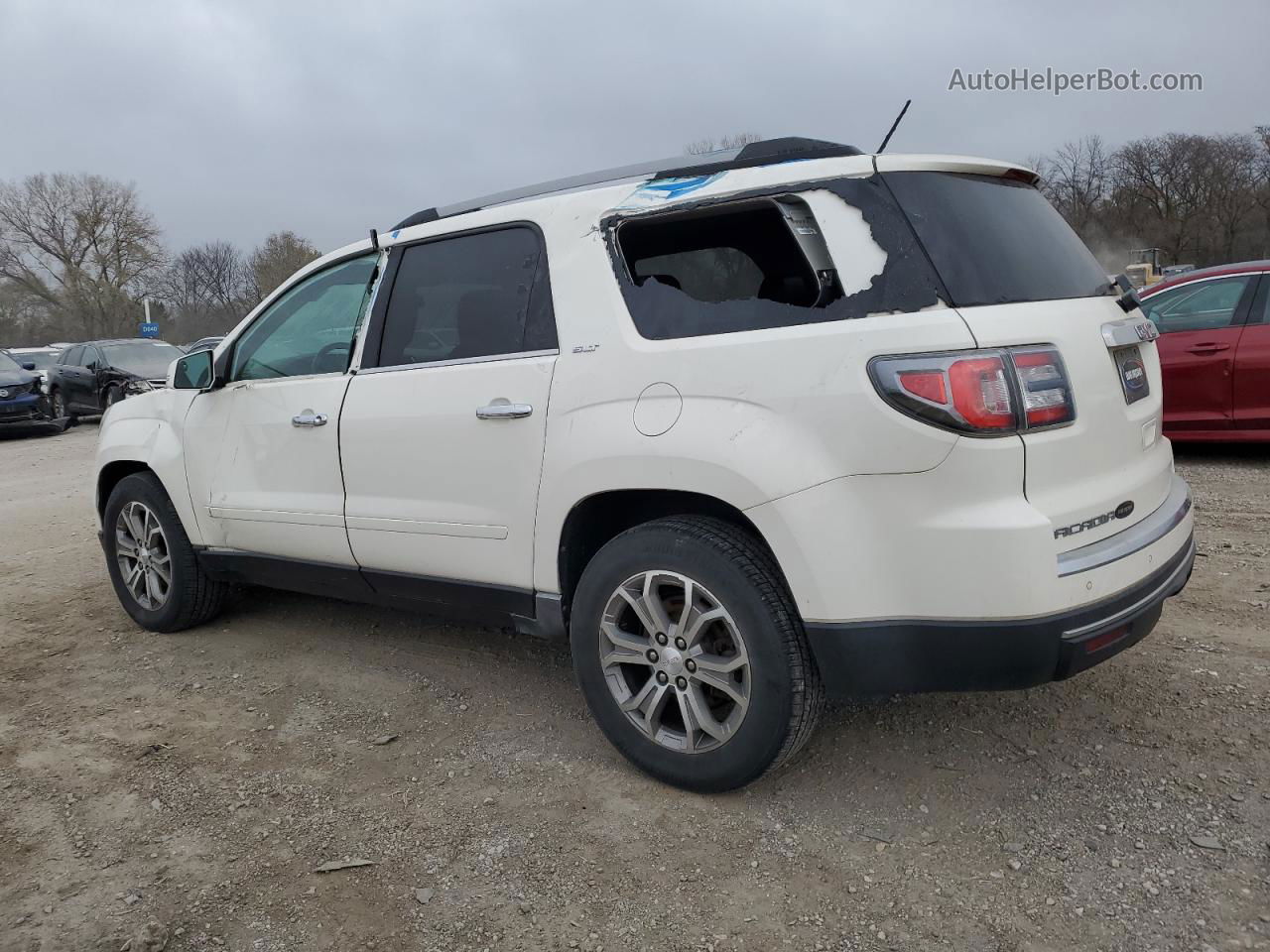 2014 Gmc Acadia Slt-1 White vin: 1GKKVRKDXEJ307115