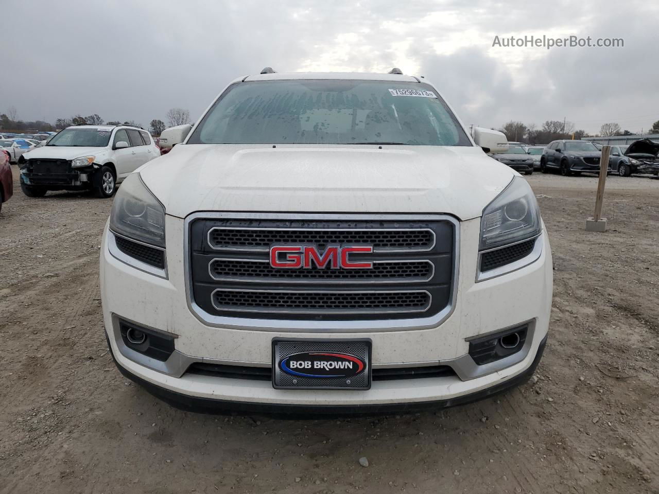 2014 Gmc Acadia Slt-1 White vin: 1GKKVRKDXEJ307115