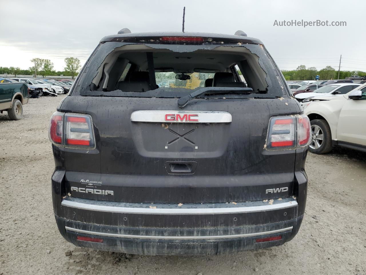 2015 Gmc Acadia Slt-1 Black vin: 1GKKVRKDXFJ101780