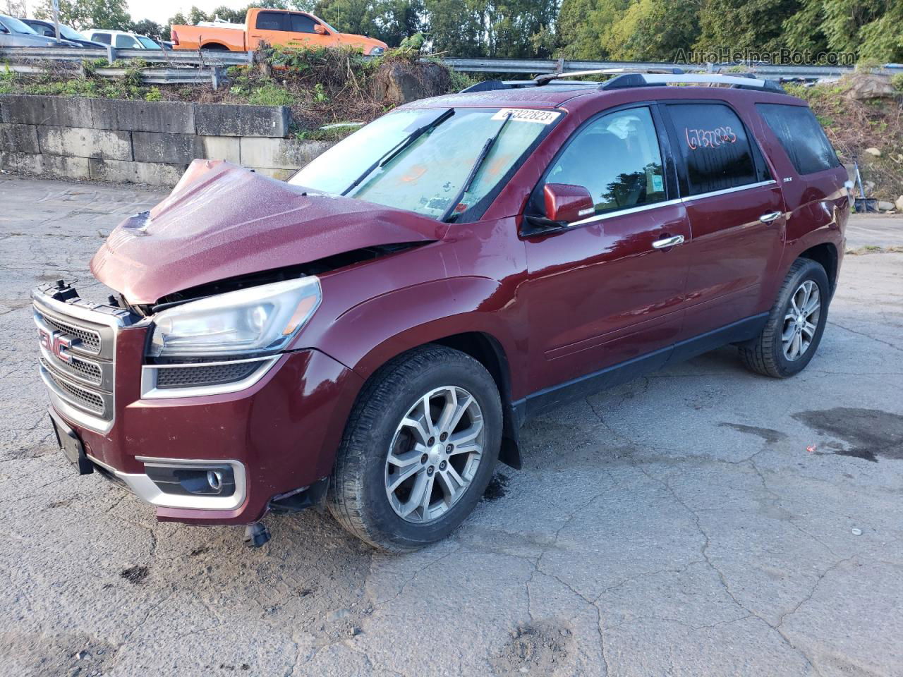 2015 Gmc Acadia Slt-1 Burgundy vin: 1GKKVRKDXFJ290298