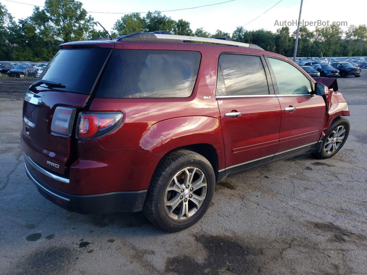 2015 Gmc Acadia Slt-1 Бордовый vin: 1GKKVRKDXFJ290298