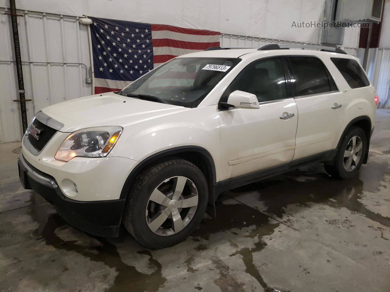 2012 Gmc Acadia Slt-2 White vin: 1GKKVSED1CJ220185