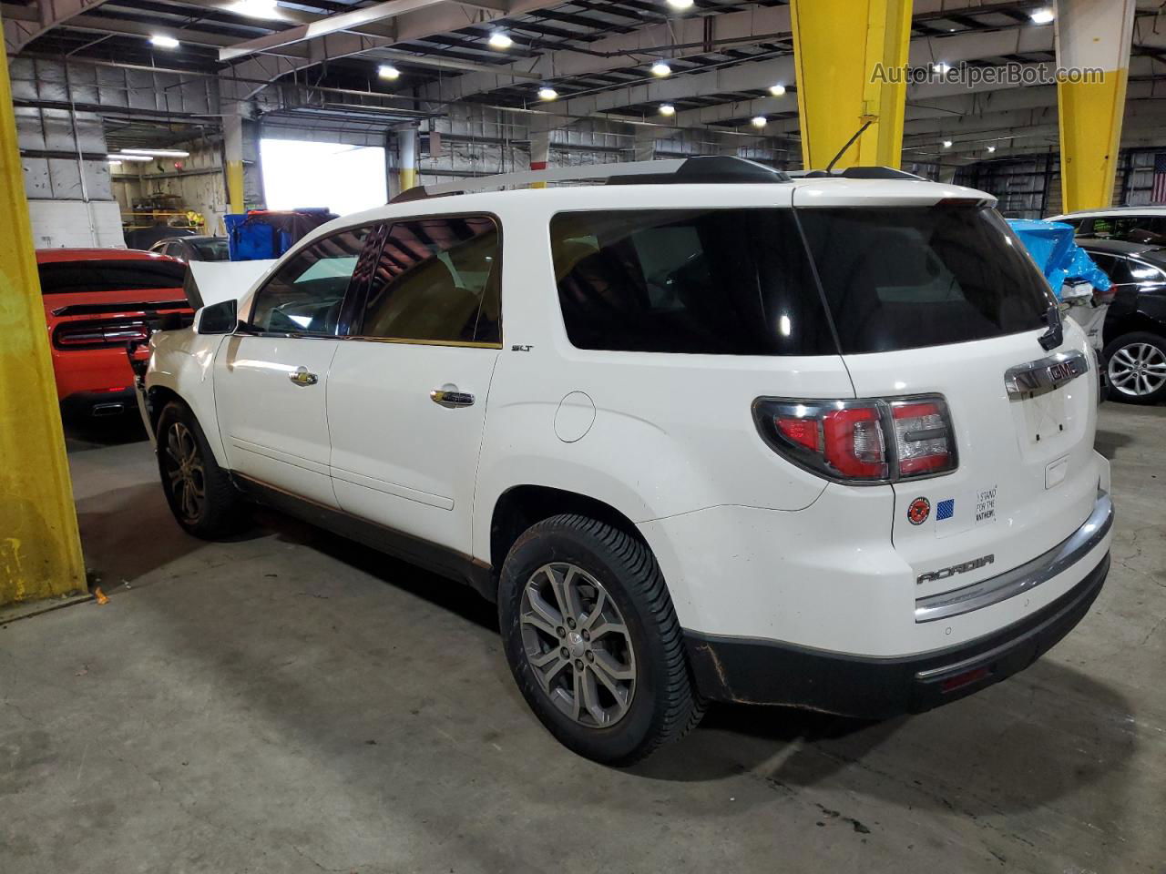 2013 Gmc Acadia Slt-2 White vin: 1GKKVSKD1DJ112591