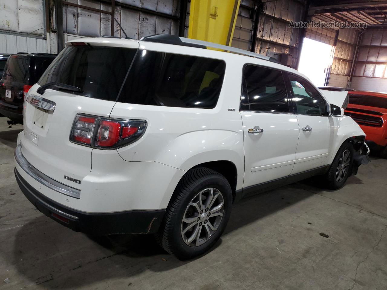 2013 Gmc Acadia Slt-2 White vin: 1GKKVSKD1DJ112591