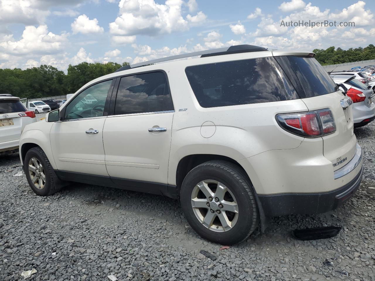 2013 Gmc Acadia Slt-2 White vin: 1GKKVSKD2DJ116312