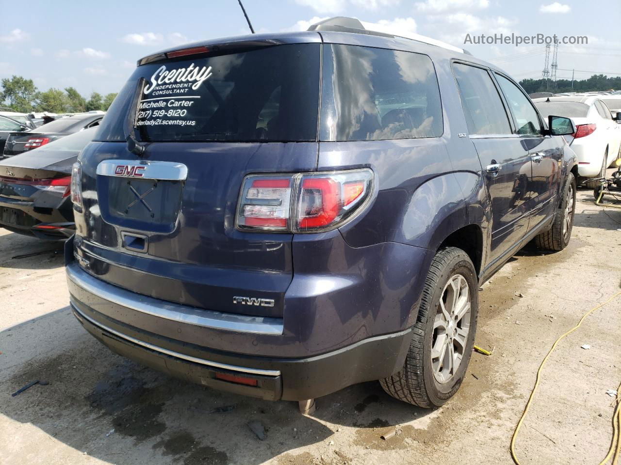 2013 Gmc Acadia Slt-2 Blue vin: 1GKKVSKD4DJ216606