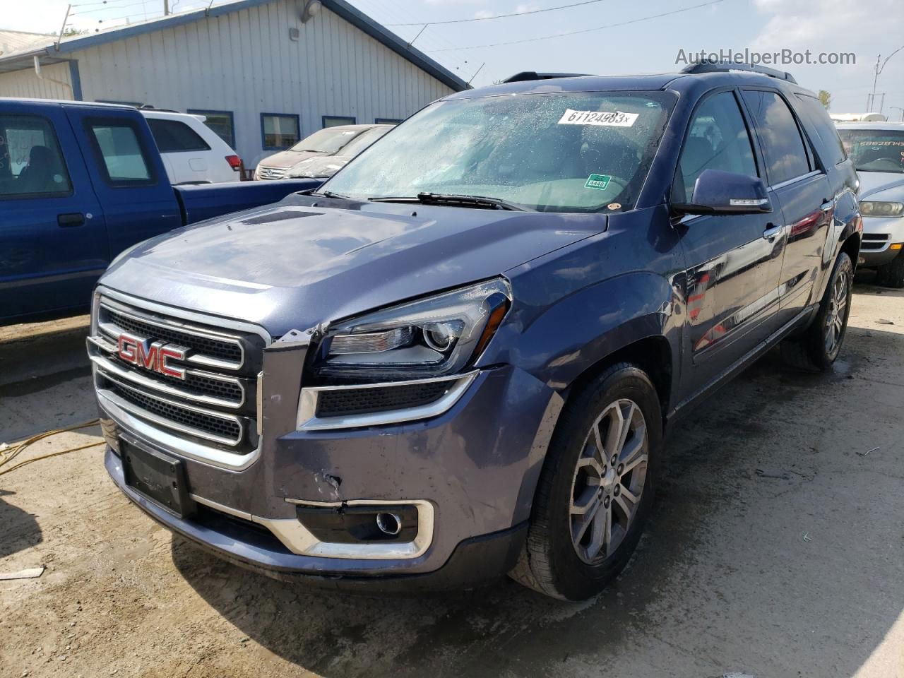 2013 Gmc Acadia Slt-2 Blue vin: 1GKKVSKD4DJ216606