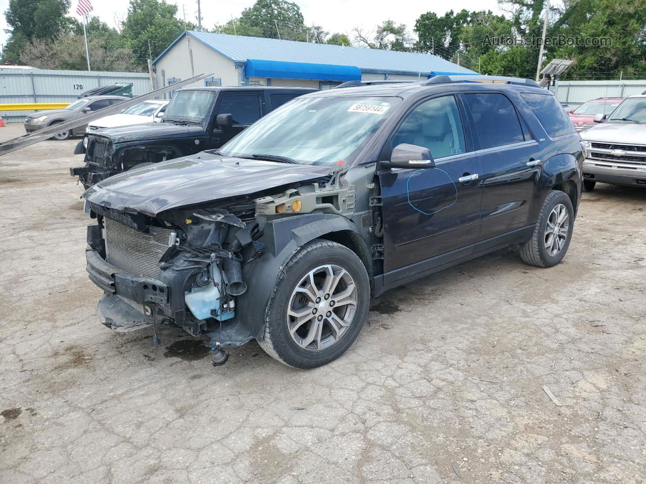 2014 Gmc Acadia Slt-2 Black vin: 1GKKVSKD5EJ235439