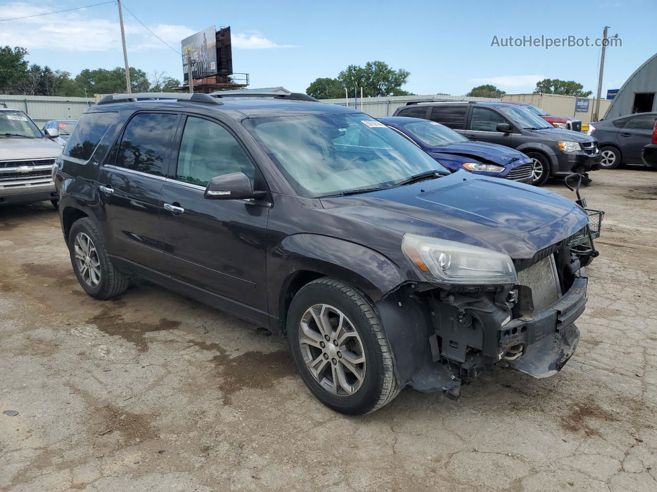 2014 Gmc Acadia Slt-2 Черный vin: 1GKKVSKD5EJ235439