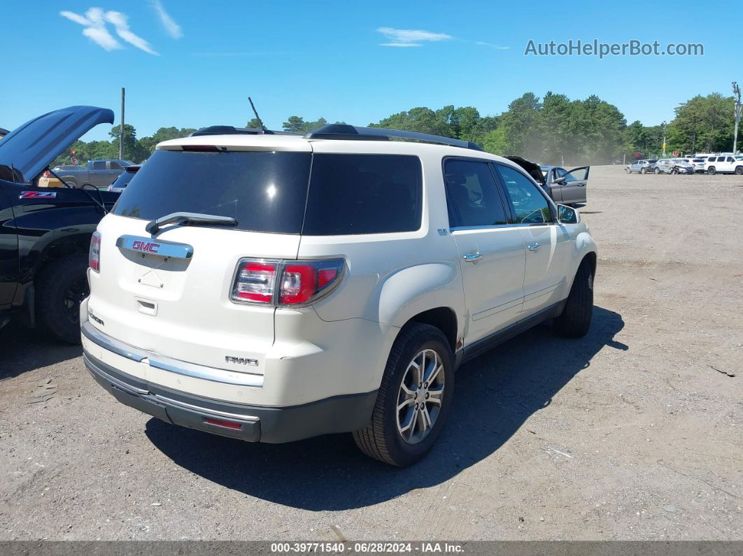 2014 Gmc Acadia Slt-2 White vin: 1GKKVSKD6EJ368842