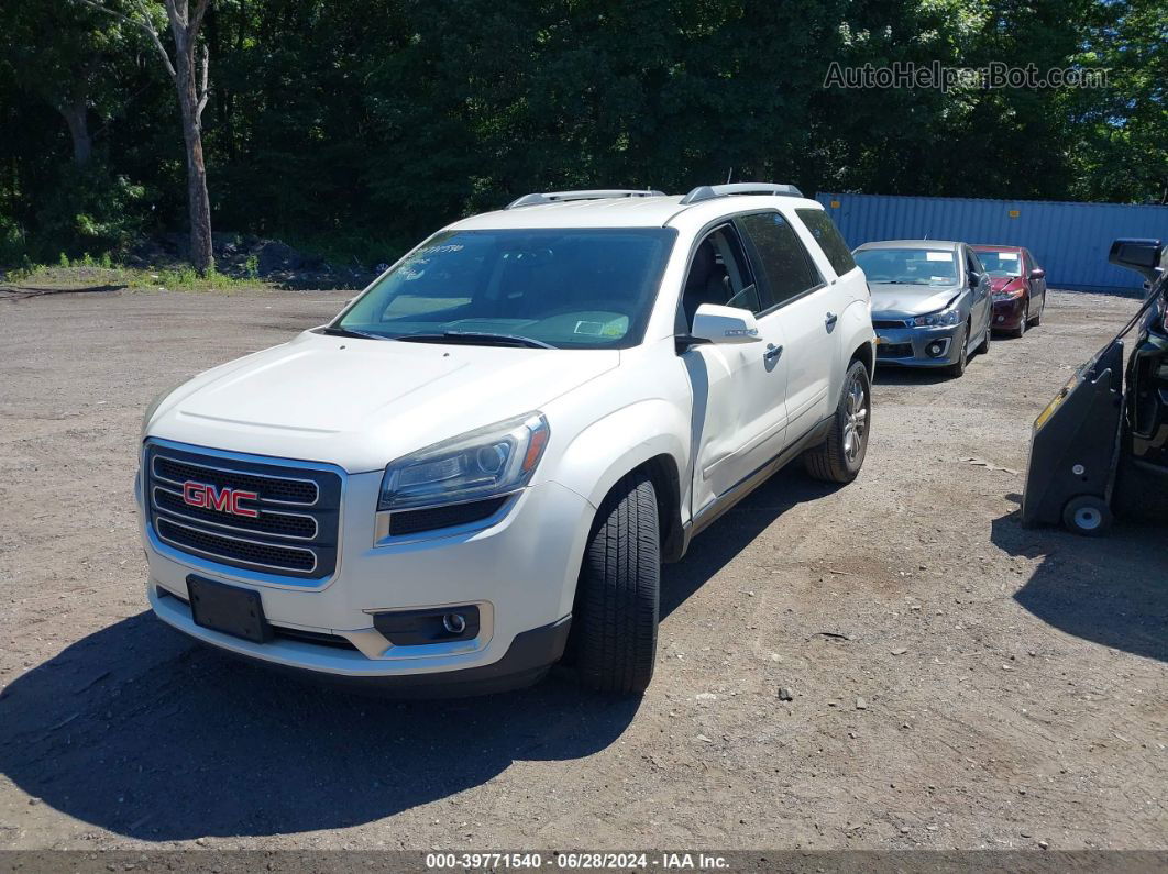 2014 Gmc Acadia Slt-2 White vin: 1GKKVSKD6EJ368842