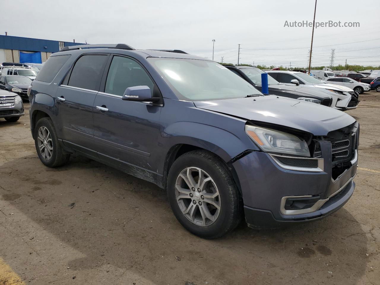 2013 Gmc Acadia Slt-2 Blue vin: 1GKKVSKD7DJ153081