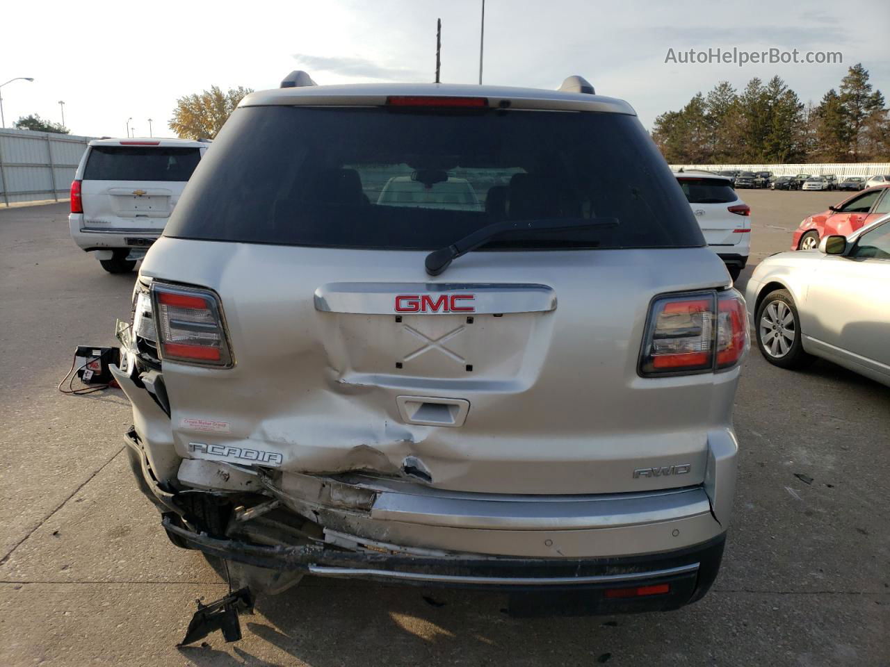 2014 Gmc Acadia Slt-2 Silver vin: 1GKKVSKDXEJ192734