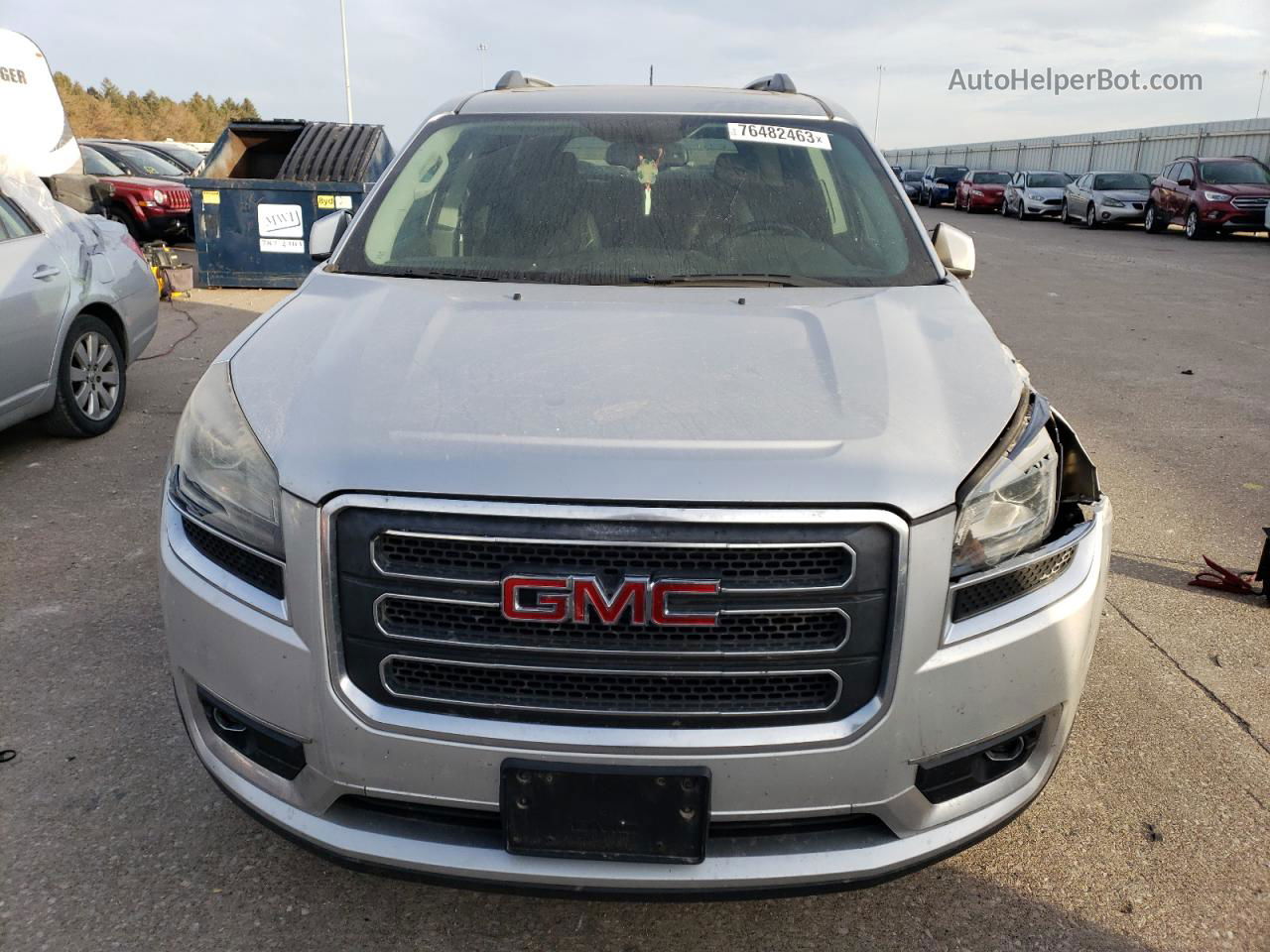 2014 Gmc Acadia Slt-2 Silver vin: 1GKKVSKDXEJ192734