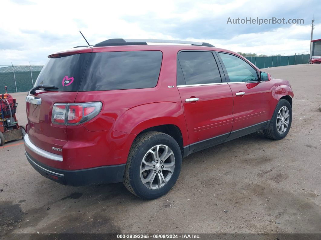 2014 Gmc Acadia Slt-2 Красный vin: 1GKKVSKDXEJ219284