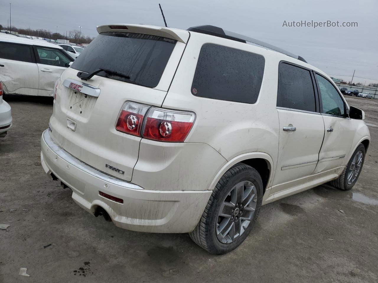 2012 Gmc Acadia Denali White vin: 1GKKVTED0CJ160888