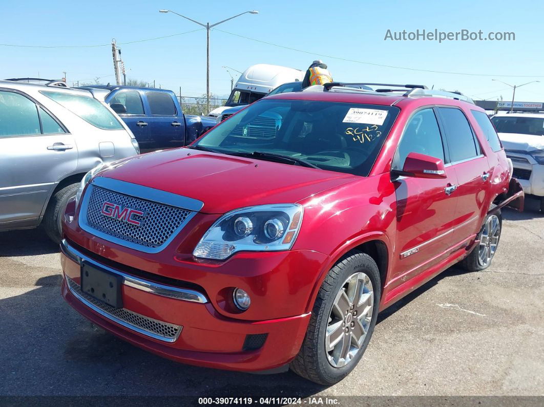 2012 Gmc Acadia Denali Red vin: 1GKKVTED0CJ307937