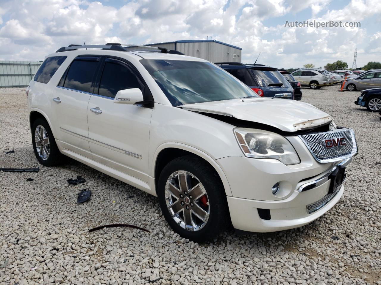 2012 Gmc Acadia Denali White vin: 1GKKVTED1CJ195455