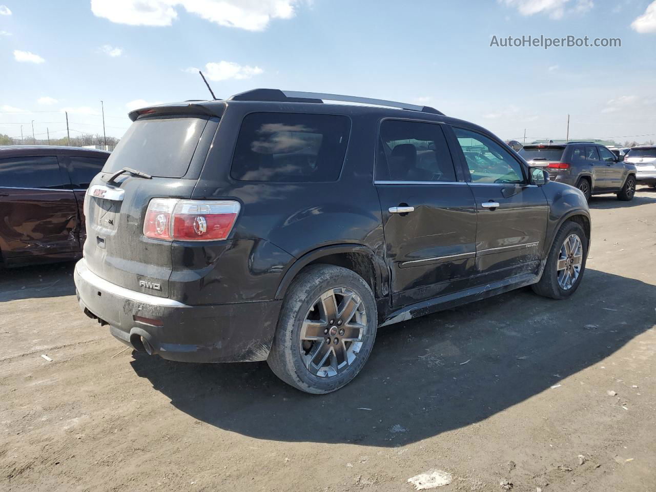 2012 Gmc Acadia Denali Черный vin: 1GKKVTED1CJ207295