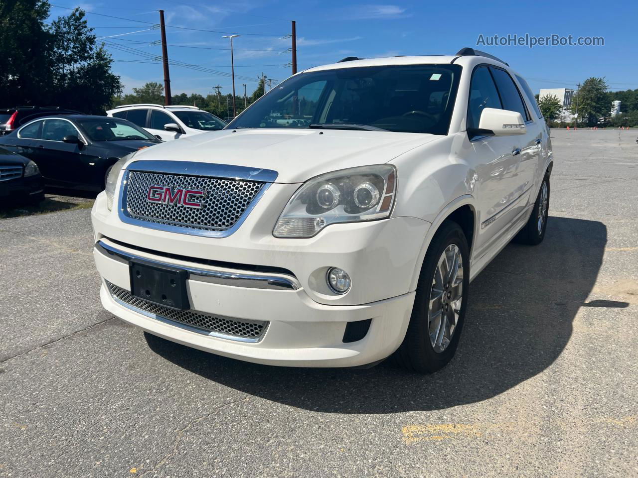 2012 Gmc Acadia Denali White vin: 1GKKVTED2CJ202736