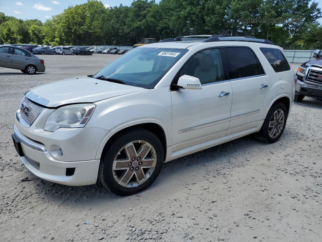 2012 Gmc Acadia Denali White vin: 1GKKVTED2CJ246770