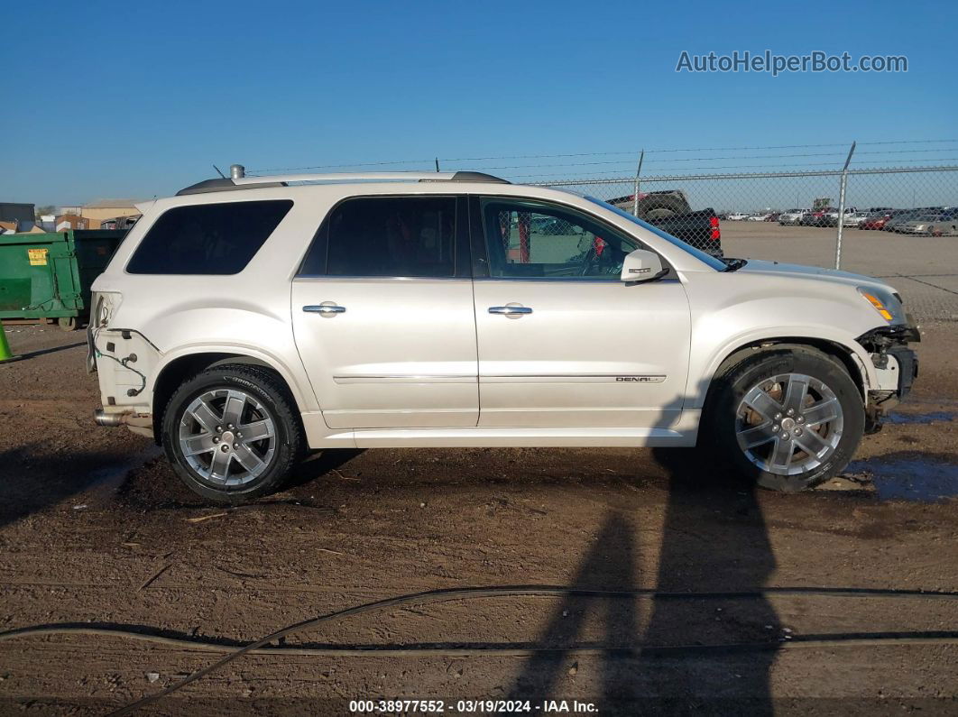 2012 Gmc Acadia Denali Белый vin: 1GKKVTED3CJ140487