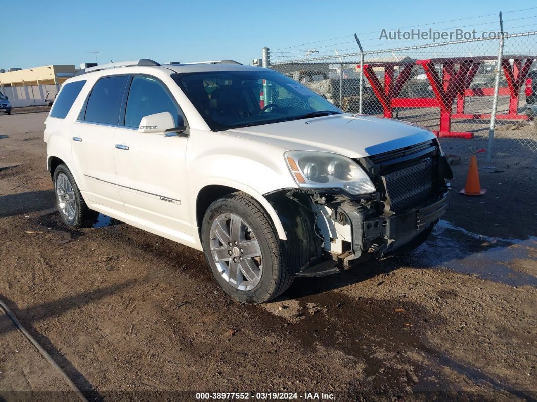 2012 Gmc Acadia Denali Белый vin: 1GKKVTED3CJ140487