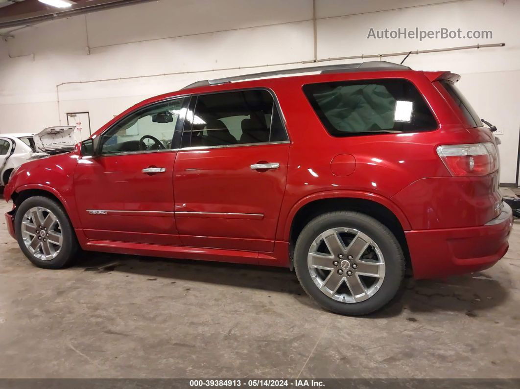 2012 Gmc Acadia Denali Red vin: 1GKKVTED3CJ308791