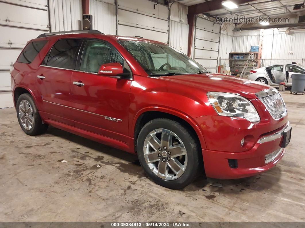 2012 Gmc Acadia Denali Red vin: 1GKKVTED3CJ308791