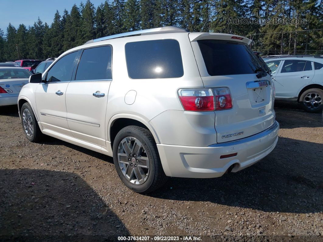 2012 Gmc Acadia Denali White vin: 1GKKVTED3CJ332122