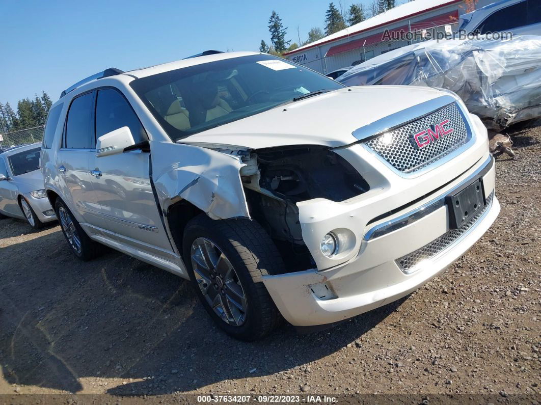 2012 Gmc Acadia Denali White vin: 1GKKVTED3CJ332122