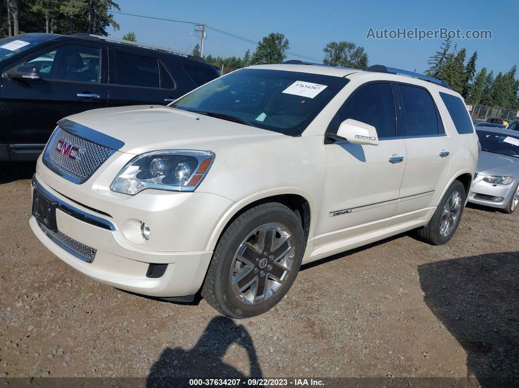 2012 Gmc Acadia Denali White vin: 1GKKVTED3CJ332122