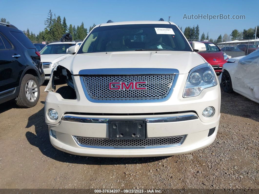 2012 Gmc Acadia Denali White vin: 1GKKVTED3CJ332122