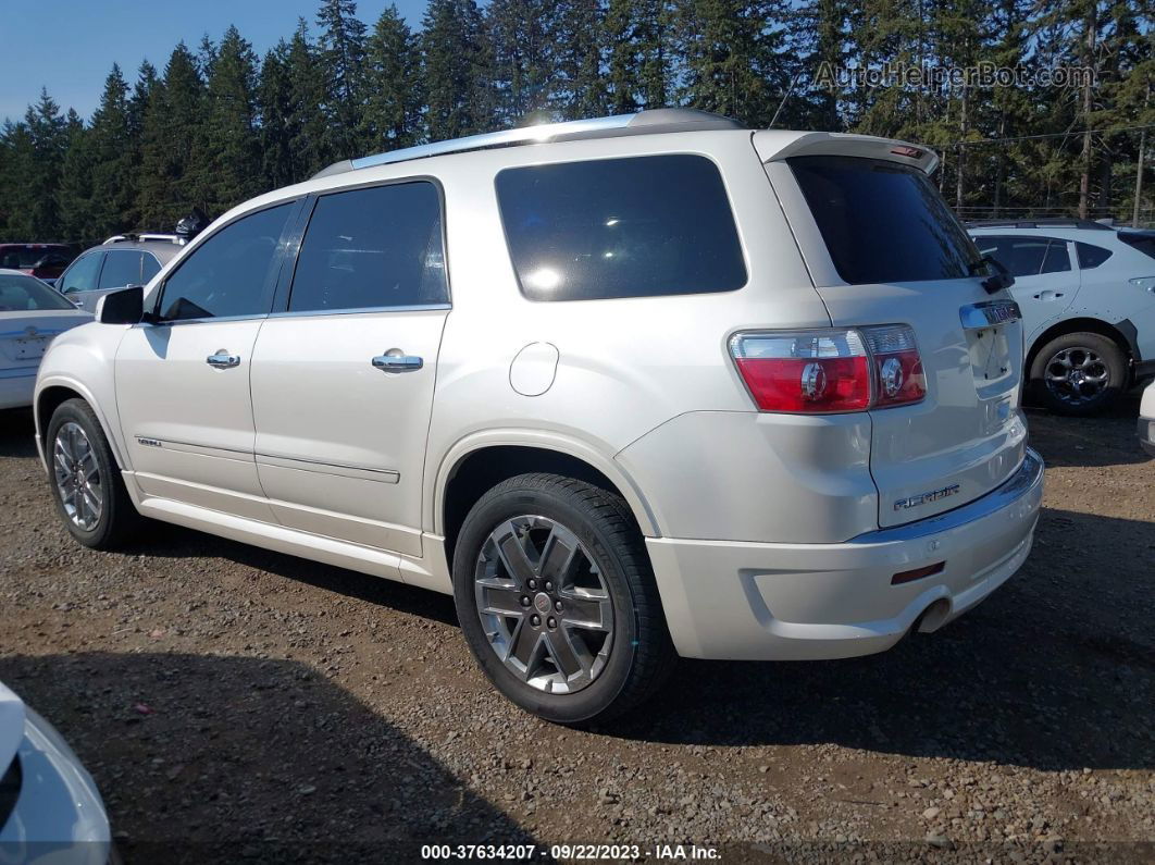 2012 Gmc Acadia Denali White vin: 1GKKVTED3CJ332122